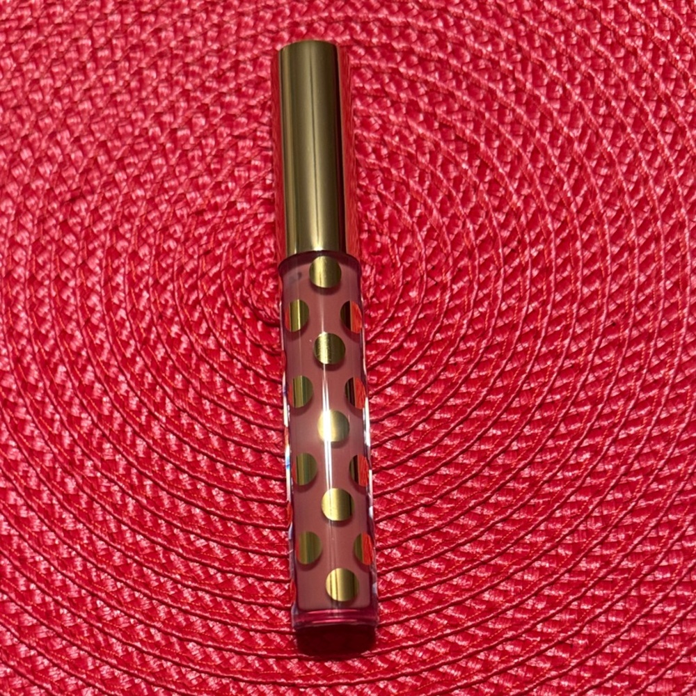 Lancome Lip Gloss with Gold Polka Dots
